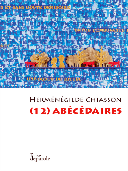Title details for (12) abécédaires by Herménégilde Chiasson - Available